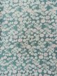 Photo4: K0818L Used Japanese Pale Light Green KOMON dyed / Silk. Flower,   (Grade B) (4)