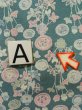 Photo14: K0818L Used Japanese Pale Light Green KOMON dyed / Silk. Flower,   (Grade B) (14)