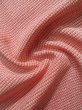 Photo9: K0818O Used Japanese Pale  Vermilion KOMON dyed / Silk. Dapple pattern   (Grade B) (9)