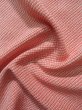 Photo10: K0818O Used Japanese Pale  Vermilion KOMON dyed / Silk. Dapple pattern   (Grade B) (10)