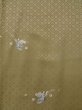 Photo3: K0818S Used Japanese Pale Light Brown KOMON dyed / Silk. Court carriage,   (Grade C) (3)