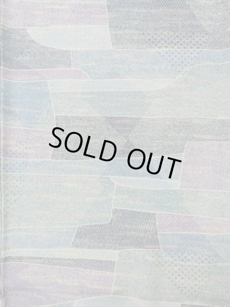Photo3: K0818V Used Japanese Pale Heather Purple KOMON dyed / Silk. Abstract pattern,   (Grade C) (3)