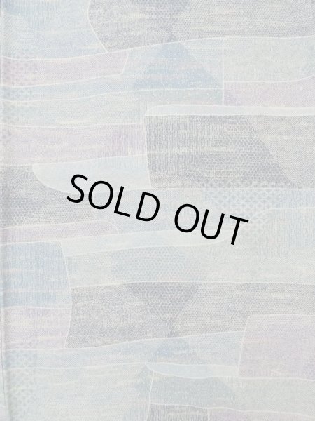 Photo4: K0818V Used Japanese Pale Heather Purple KOMON dyed / Silk. Abstract pattern,   (Grade C) (4)