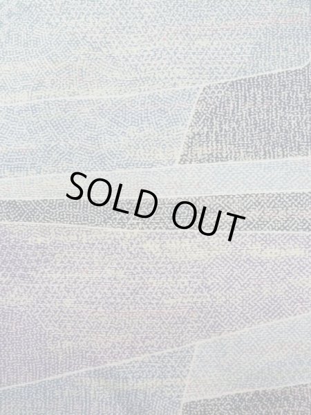 Photo5: K0818V Used Japanese Pale Heather Purple KOMON dyed / Silk. Abstract pattern,   (Grade C) (5)