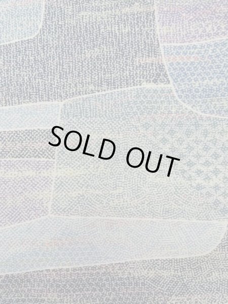 Photo6: K0818V Used Japanese Pale Heather Purple KOMON dyed / Silk. Abstract pattern,   (Grade C) (6)