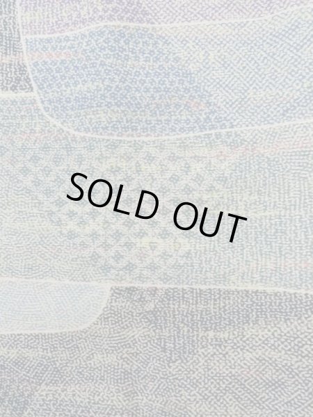 Photo7: K0818V Used Japanese Pale Heather Purple KOMON dyed / Silk. Abstract pattern,   (Grade C) (7)