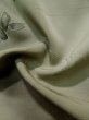 Photo12: K0819A Used Japanese Pale Light Green KOMON dyed / Silk. Bamboo leaf,   (Grade C) (12)
