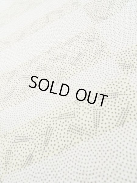 Photo10: K0820B Used Japanese Heather  Cream KOMON dyed / Synthetic. Wave, Base woven: Checkered pattern  (Grade B) (10)