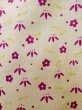 Photo6: K0820D Used Japanese   Off White KOMON dyed / Silk. Flower, pine needle pattern  (Grade C) (6)