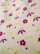 Photo7: K0820D Used Japanese   Off White KOMON dyed / Silk. Flower, pine needle pattern  (Grade C) (7)