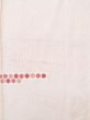 Photo4: K0820N Used Japanese Heather  Red KOMON dyed / Silk. Tortoise-shell pattern― Hexagonal pattern,   (Grade B) (4)