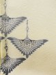 Photo7: K0820W Used Japanese   Off White KOMON dyed / Silk. Bird   (Grade C) (7)