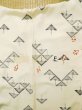 Photo18: K0820W Used Japanese   Off White KOMON dyed / Silk. Bird   (Grade C) (18)