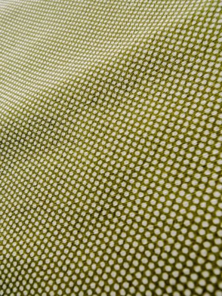 Photo9: K0820Y Used Japanese Pale  Kahki KOMON dyed / Cotton. Dot,   (Grade C) (9)