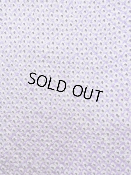 Photo5: K0821D Used Japanese   Wisteria KOMON dyed / Silk. Dapple pattern   (Grade C) (5)