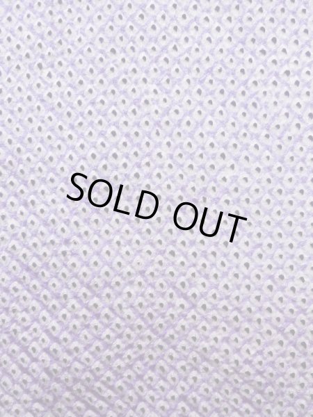 Photo6: K0821D Used Japanese   Wisteria KOMON dyed / Silk. Dapple pattern   (Grade C) (6)