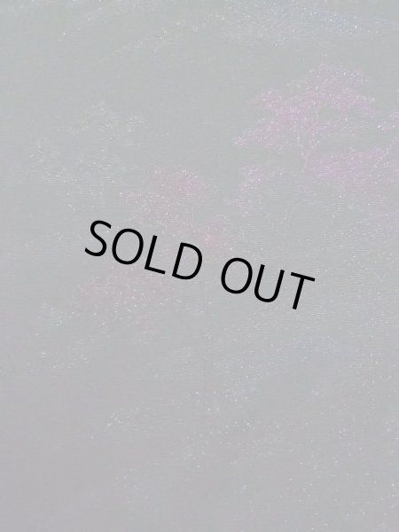 Photo5: K1008L Used Japanese   Black HAORI short jacket / Silk. Mountain,   (Grade B) (5)