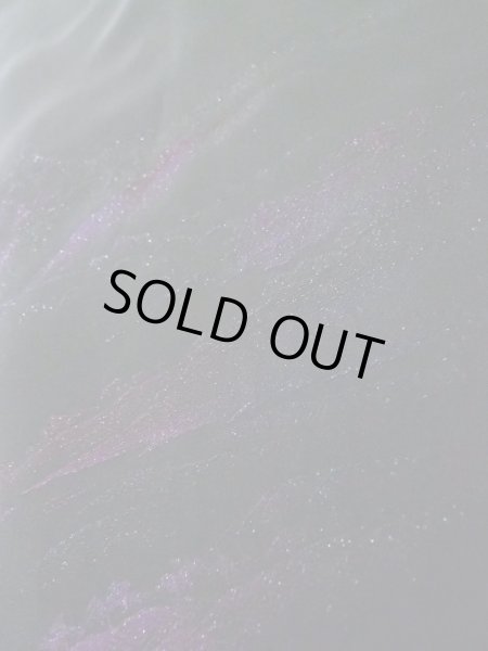 Photo8: K1008L Used Japanese   Black HAORI short jacket / Silk. Mountain,   (Grade B) (8)