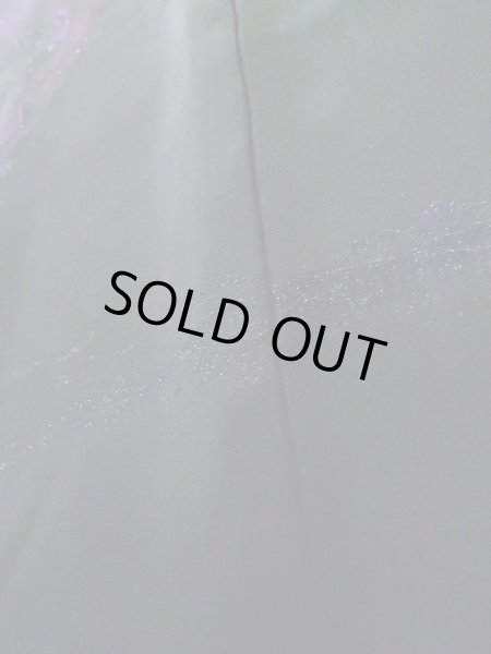 Photo9: K1008L Used Japanese   Black HAORI short jacket / Silk. Mountain,   (Grade B) (9)