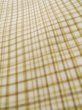 Photo8: K1014L Used Japanese   Cream HAORI short jacket / Silk. Plaid Checks   (Grade C) (8)