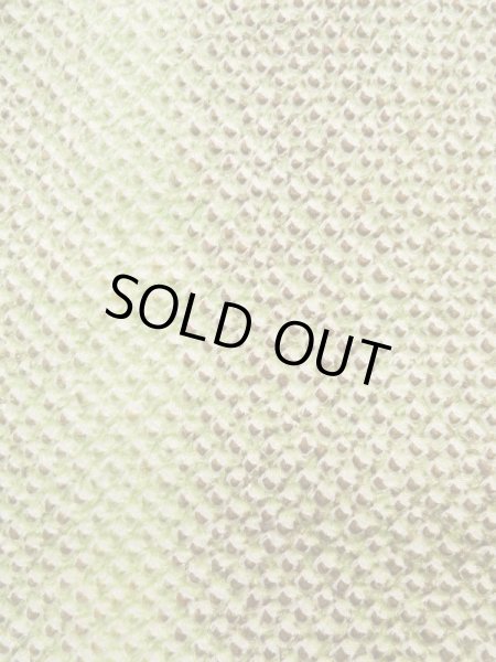 Photo7: K1020B Used Japanese   Brown HAORI short jacket / Silk. Dapple pattern,   (Grade B) (7)