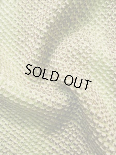 Photo11: K1020B Used Japanese   Brown HAORI short jacket / Silk. Dapple pattern,   (Grade B) (11)