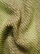 Photo12: K1020B Used Japanese   Brown HAORI short jacket / Silk. Dapple pattern,   (Grade B) (12)