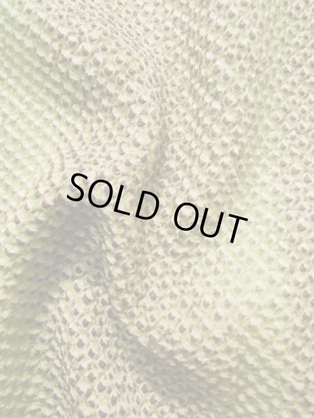 Photo12: K1020B Used Japanese   Brown HAORI short jacket / Silk. Dapple pattern,   (Grade B) (12)