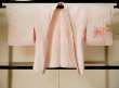 Photo1: K1020G Used Japanese Light  Pink HAORI short jacket / Silk. Flower,   (Grade C) (1)