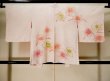 Photo2: K1020G Used Japanese Light  Pink HAORI short jacket / Silk. Flower,   (Grade C) (2)