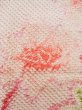 Photo6: K1020G Used Japanese Light  Pink HAORI short jacket / Silk. Flower,   (Grade C) (6)