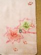 Photo16: K1020G Used Japanese Light  Pink HAORI short jacket / Silk. Flower,   (Grade C) (16)