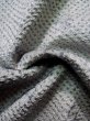 Photo11: K1020H Used Japanese Pale  Pale Blue HAORI short jacket / Silk. Abstract pattern   (Grade C) (11)