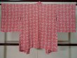 Photo2: Mint K1027G Used Japanese Pale  Pink HAORI short jacket / Silk. MOMIJI maple leaf   (Grade A) (2)