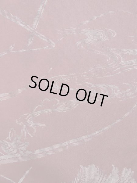 Photo7: K1027U Used Japanese Deep  Purple HAORI short jacket / Silk. Ivy,   (Grade C) (7)