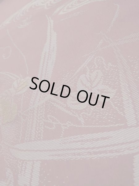 Photo9: K1027U Used Japanese Deep  Purple HAORI short jacket / Silk. Ivy,   (Grade C) (9)