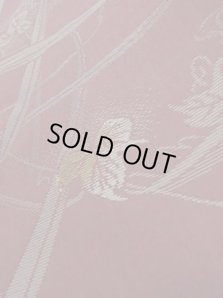 Photo10: K1027U Used Japanese Deep  Purple HAORI short jacket / Silk. Ivy,   (Grade C) (10)