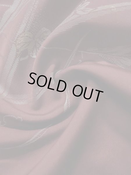 Photo12: K1027U Used Japanese Deep  Purple HAORI short jacket / Silk. Ivy,   (Grade C) (12)