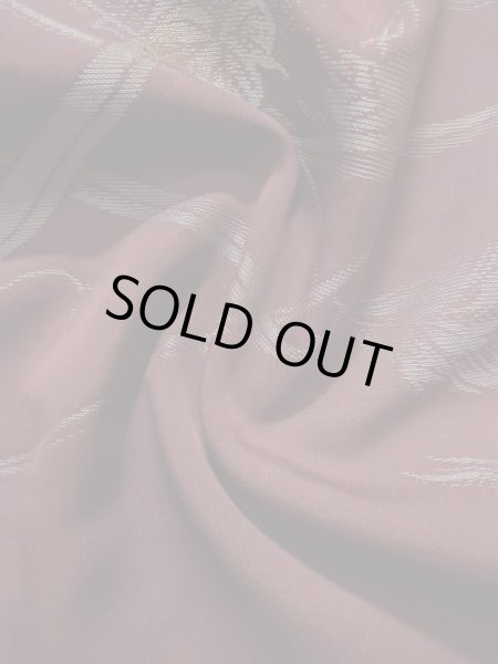 Photo13: K1027U Used Japanese Deep  Purple HAORI short jacket / Silk. Ivy,   (Grade C) (13)