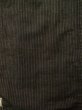 Photo4: K1027X Used Japanese Mens Deep Brown HAORI short jacket / Silk. Stripes   (Grade D) (4)