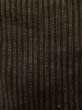 Photo6: K1027X Used Japanese Mens Deep Brown HAORI short jacket / Silk. Stripes   (Grade D) (6)
