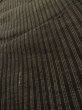 Photo8: K1027X Used Japanese Mens Deep Brown HAORI short jacket / Silk. Stripes   (Grade D) (8)