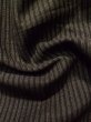 Photo10: K1027X Used Japanese Mens Deep Brown HAORI short jacket / Silk. Stripes   (Grade D) (10)