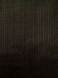 Photo6: K1027Y Used Japanese Mens Deep Brown HAORI short jacket / Silk. Stripes (Grade D) (6)