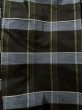 Photo4: K1104I Used Japanese Mens   Brown HAORI short jacket / Silk. Plaid Checks   (Grade C) (4)