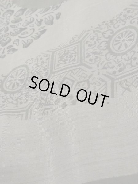 Photo10: K1104J Used Japanese Mens   Brown HAORI short jacket / Silk. Plaid Checks   (Grade D) (10)