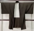 Photo1: K1104M Used Japanese Mens Heather  Brown HAORI short jacket / Silk.    (Grade D) (1)