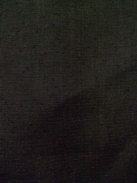 Photo14: K1104P Used Japanese Mens Dark  Brown HAORI short jacket / Silk.  Lining: rare pattern  (Grade D) (14)