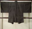 Photo2: Mint K1104R Used Japanese Mens Deep  Brown HAORI short jacket / Silk. Dot Rare pattern  (Grade A) (2)