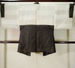 Photo3: Mint K1104R Used Japanese Mens Deep  Brown HAORI short jacket / Silk. Dot Rare pattern  (Grade A) (3)